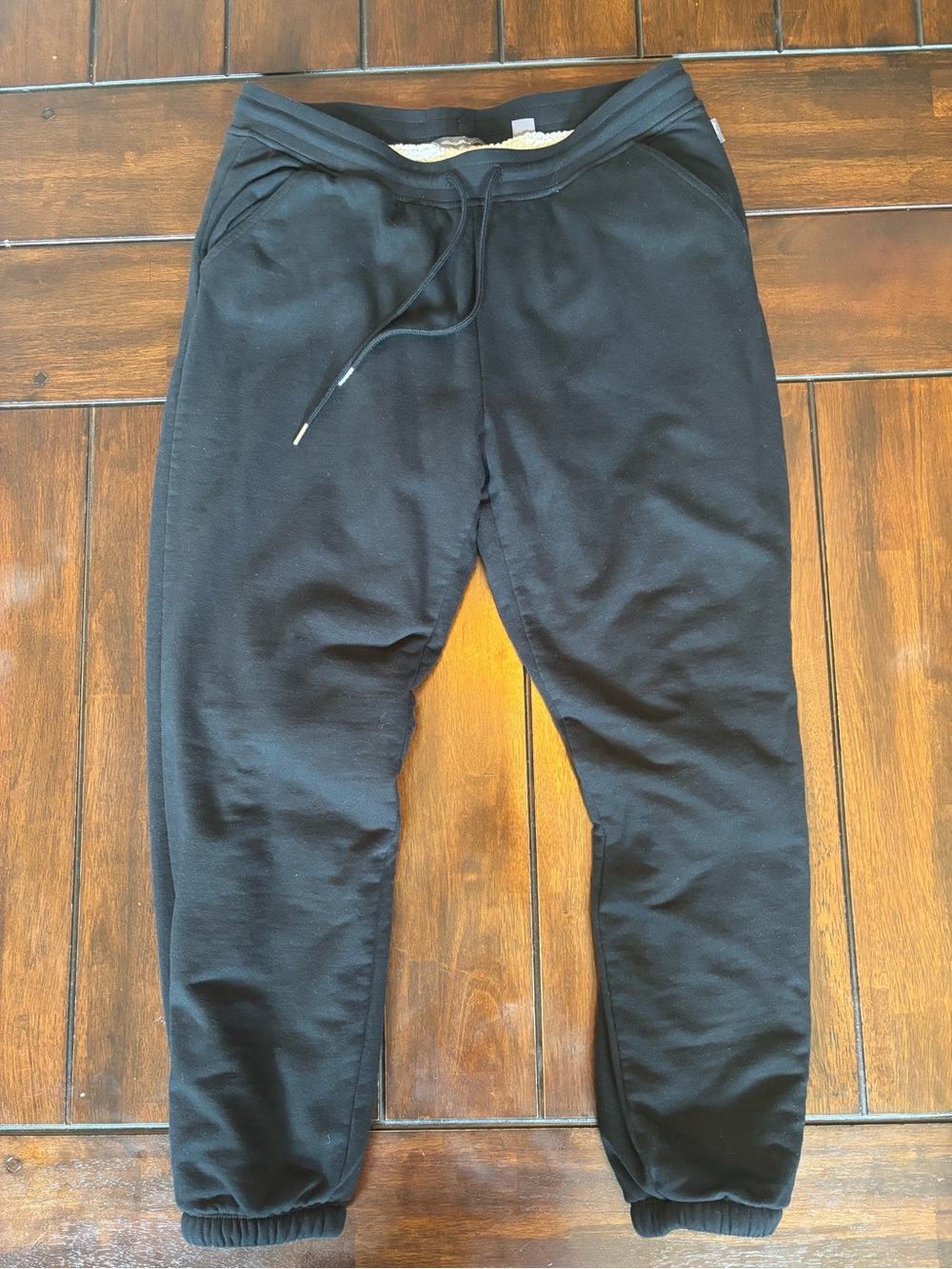 Eddie Bauer Sherpa Lined “Vintage Soft”Women’s Fleece Jogger Sweatpants Cozy Med